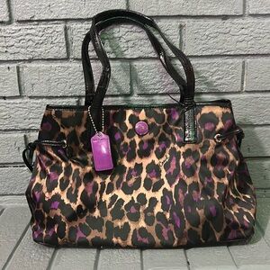 Coach Leopard Print Shoulder Bag!